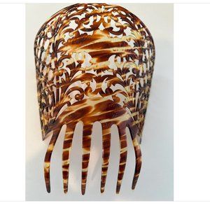 Large - Antique Vintage Spanish Mantilla Style Celluloid Hair Comb